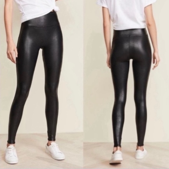 Spanx Faux Leather Leggings size small - Picture 1 of 15
